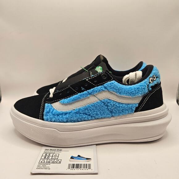 VANS X SESAME STREET WOMEN'S 8 OLD SKOOL SNEAKERS COOKIE MONSTER NWOB - Picture 2 of 6